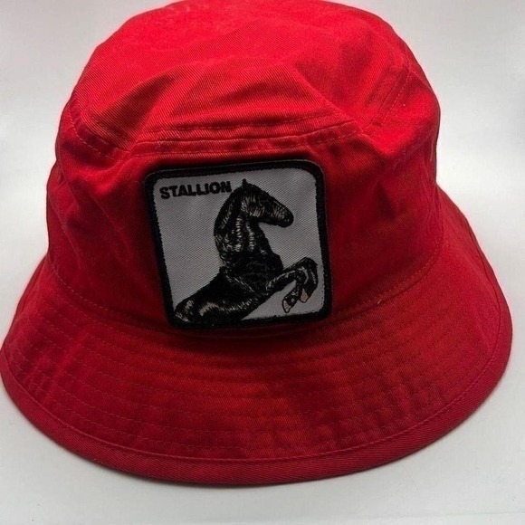 Goorin Bros. Other - Goorin Bros.‎ Horse Stallion I'm A Little Hoarse Red Bucket Hat Men Large NWT